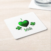 I Heart Irish Kartonnen Onderzetters (Schuin)