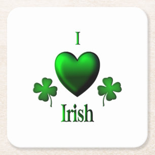 I Heart Irish Kartonnen Onderzetters
