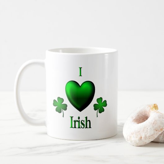 I Heart Irish Koffiemok (Met donut)