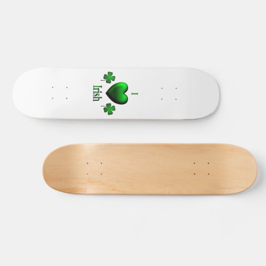 I Heart Irish Persoonlijk Skateboard (Horizontaal)