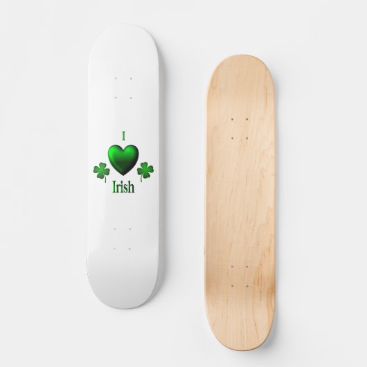 I Heart Irish Persoonlijk Skateboard (Voorkant)