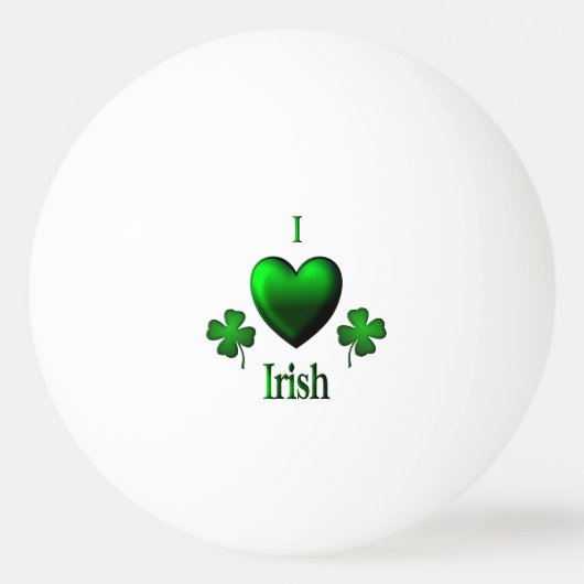 I Heart Irish Pingpongbal (Achterkant)