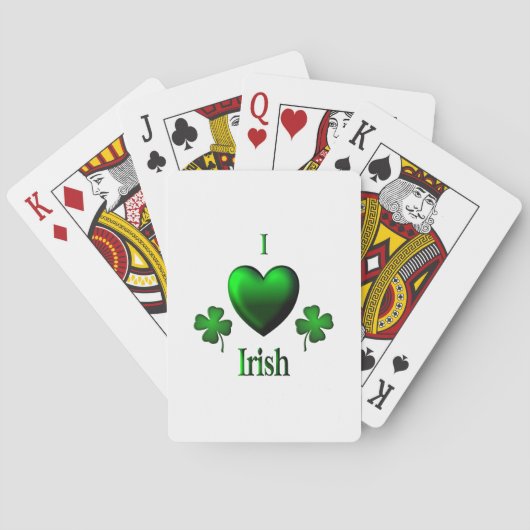 I Heart Irish Pokerkaarten (Achterkant)