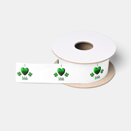 I Heart Irish Satijnen Lint (Spoel)