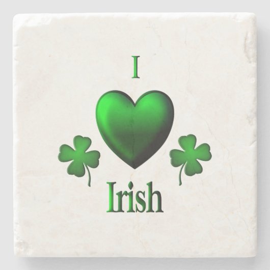 I Heart Irish Stenen Onderzetter (Voorkant)