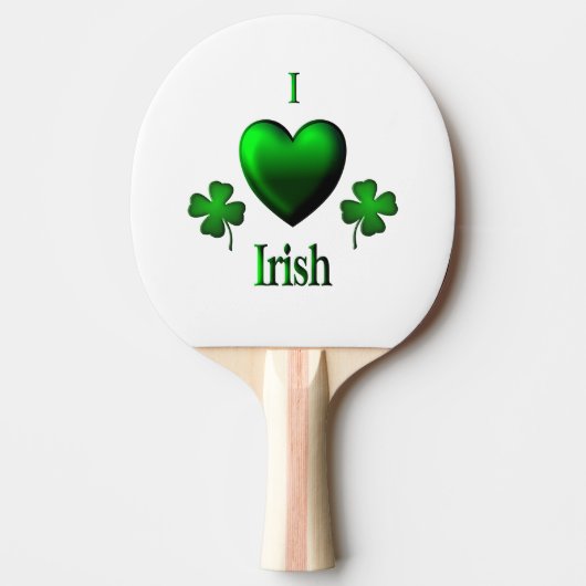 I Heart Irish Tafeltennisbatje (Voorkant)