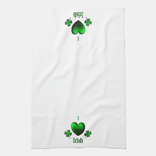 I Heart Irish Theedoek (Verticaal)
