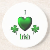 I Heart Irish Zandsteen Onderzetter (Voorkant)