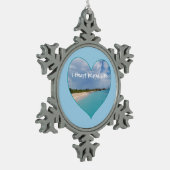 I Heart Island Life Ceramic Ornament (Links)