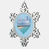 I Heart Island Life Ceramic Ornament (Rechts)