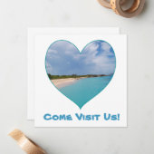 I Heart Island Life Notecard Notitiekaartje (Voorkant / Achterkant in situ)