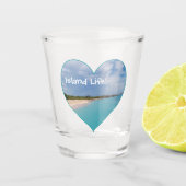 I Heart Island Life shot glass Shot Glas (Voorkant)