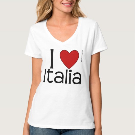 I Heart Italia Shirt (Voorkant)
