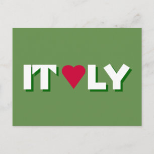 I Heart Italy Briefkaart