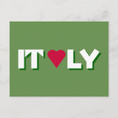 I Heart Italy Briefkaart (Voorkant)