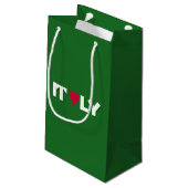 I Heart Italy logo Klein Cadeauzakje (Achterkant Gekanteld)