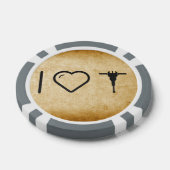 I Heart Jackhammers Poker Chips (Enkel)