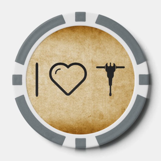 I Heart Jackhammers Poker Chips (Voorkant)