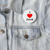 I Heart Jacob Button (In situ)