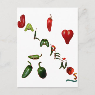 I Heart Jalapenos Briefkaart