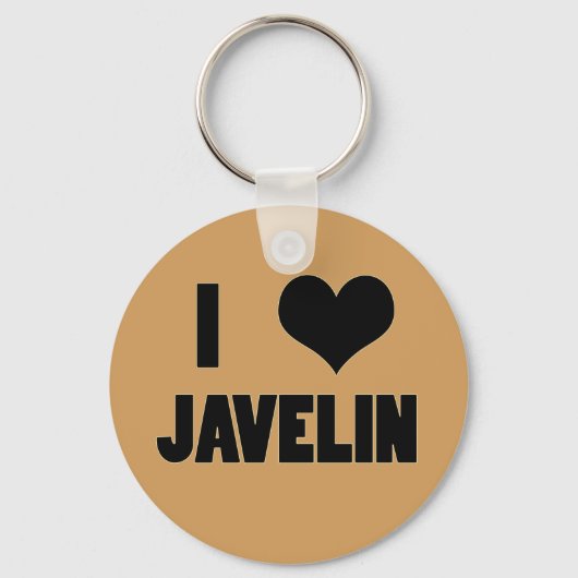 I Heart Javelin, Javelin Throw Sleutelhanger (Voorkant)
