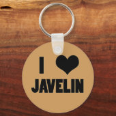 I Heart Javelin, Javelin Throw Sleutelhanger (Voorkant)
