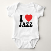 I Heart Jazz-kleding Romper (Voorkant)