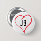 I Heart JB Ronde Button 5,7 Cm (Voorkant /achterkant)
