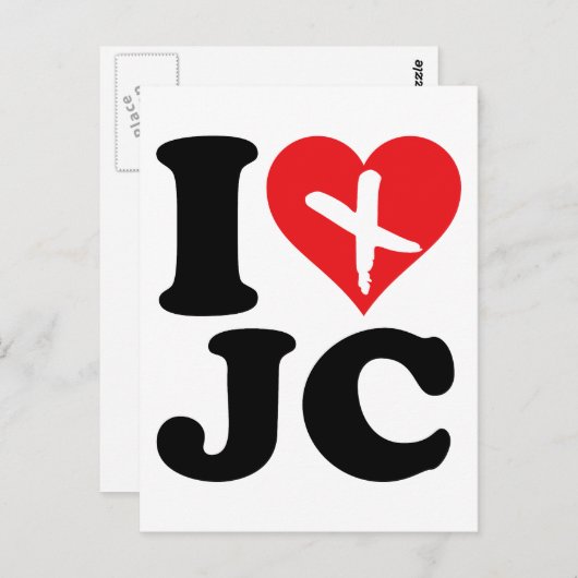 I Heart JC Briefkaart (Voorkant / Achterkant)