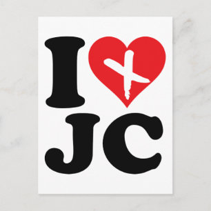 I Heart JC Briefkaart