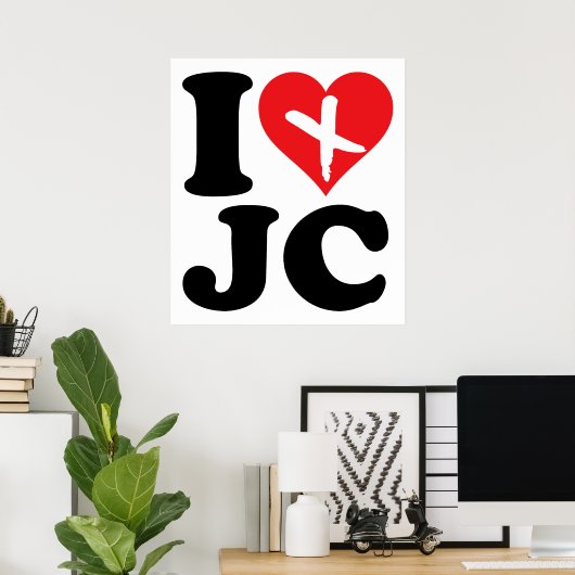 I Heart JC Poster (Thuiskantoor)