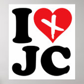 I Heart JC Poster (Voorkant)