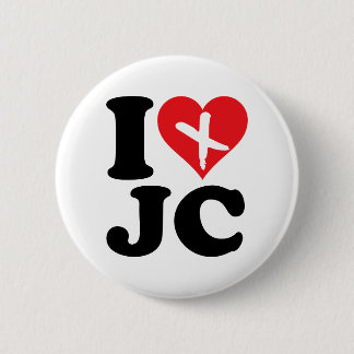 I Heart JC Ronde Button 5,7 Cm