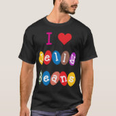 I Heart Jelly Beans Love Sweets Snoep T-Shirt (Voorkant)