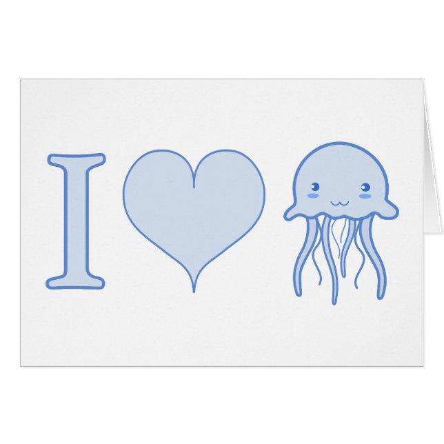 I Heart Jellyfish (Voorkant Horizontaal)