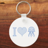 I Heart Jellyfish Sleutelhanger (Voorkant)