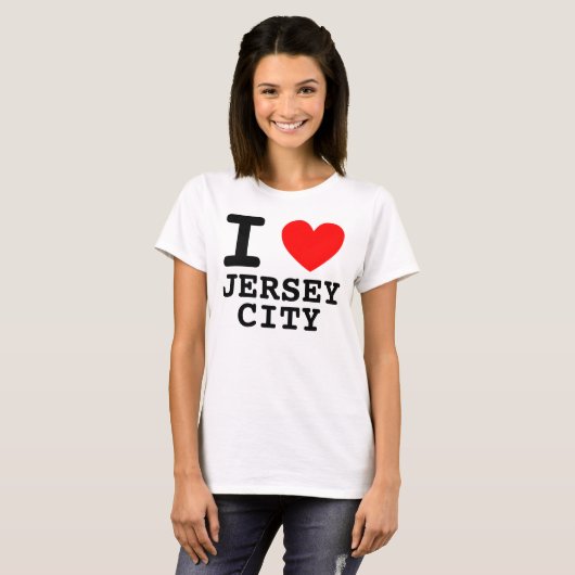 I Heart Jersey City Shirt (Voorkant volledig)
