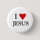 I HEART JESUS RONDE BUTTON 3,2 CM (Voorkant)