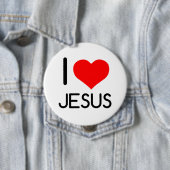 I HEART JESUS RONDE BUTTON 4,0 CM (In situ)