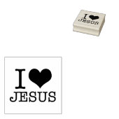 I Heart Jesus Rubber Stamp Rubberstempel (Gestempeld)