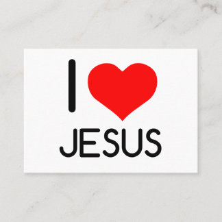 I HEART JESUS VISITEKAARTJE