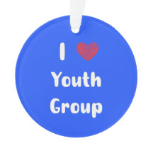 I Heart Jeugdgroep Acryl Ornament