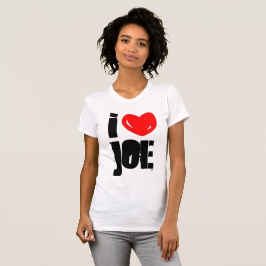 I Heart Joe T-Shirt (Voorkant volledig)