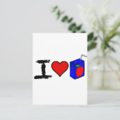 I Heart Juice Boxes Briefkaart (Staand voorkant)