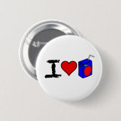 I Heart Juice Boxes Ronde Button 5,7 Cm (Voorkant /achterkant)
