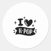 I Heart K-Pop Sticker (Voorkant)