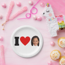 I Heart Kamala Harris Papieren Bordje