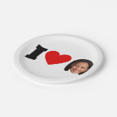 I Heart Kamala Harris Papieren Bordje (Gekanteld)