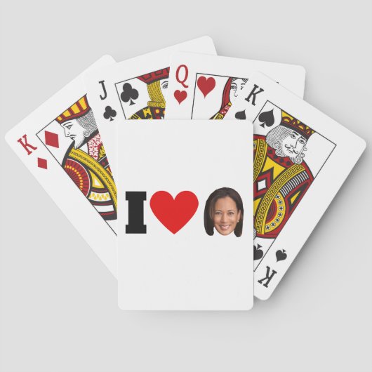 I Heart Kamala Harris Pokerkaarten (Achterkant)