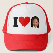 I Heart Kamala Harris Trucker Pet (Voorkant)